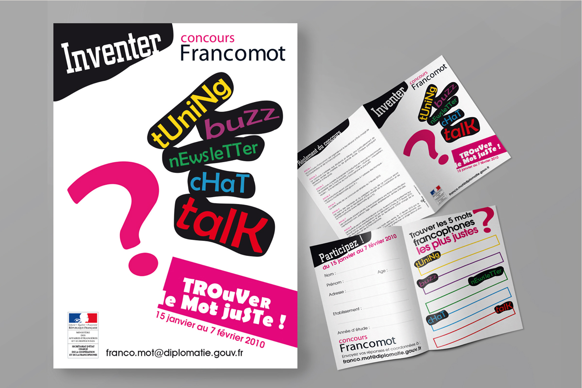 Affiche et dépliant concours Francomot