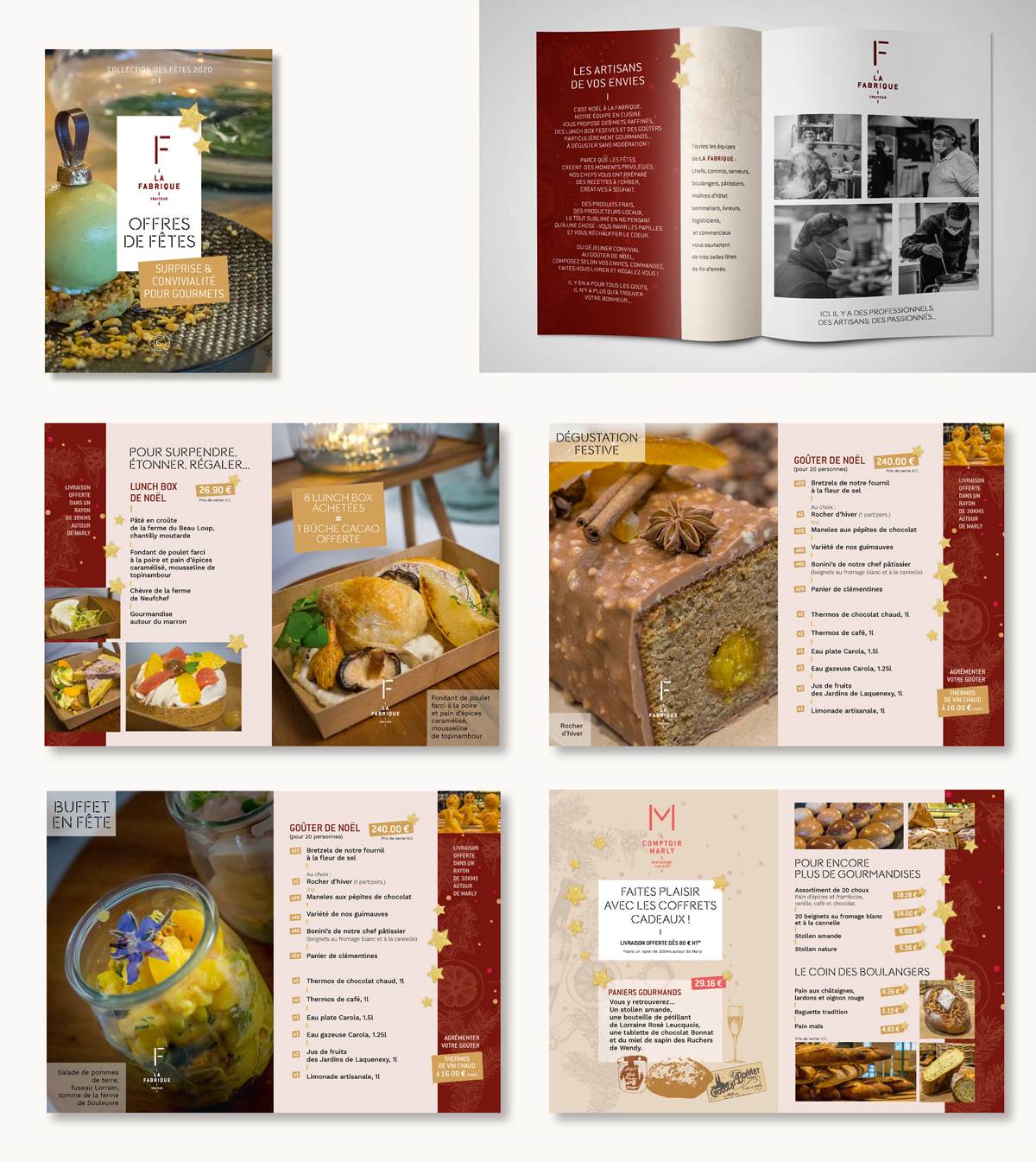 Brochure des promotions de Noël de La Fabrique pour les professionnels