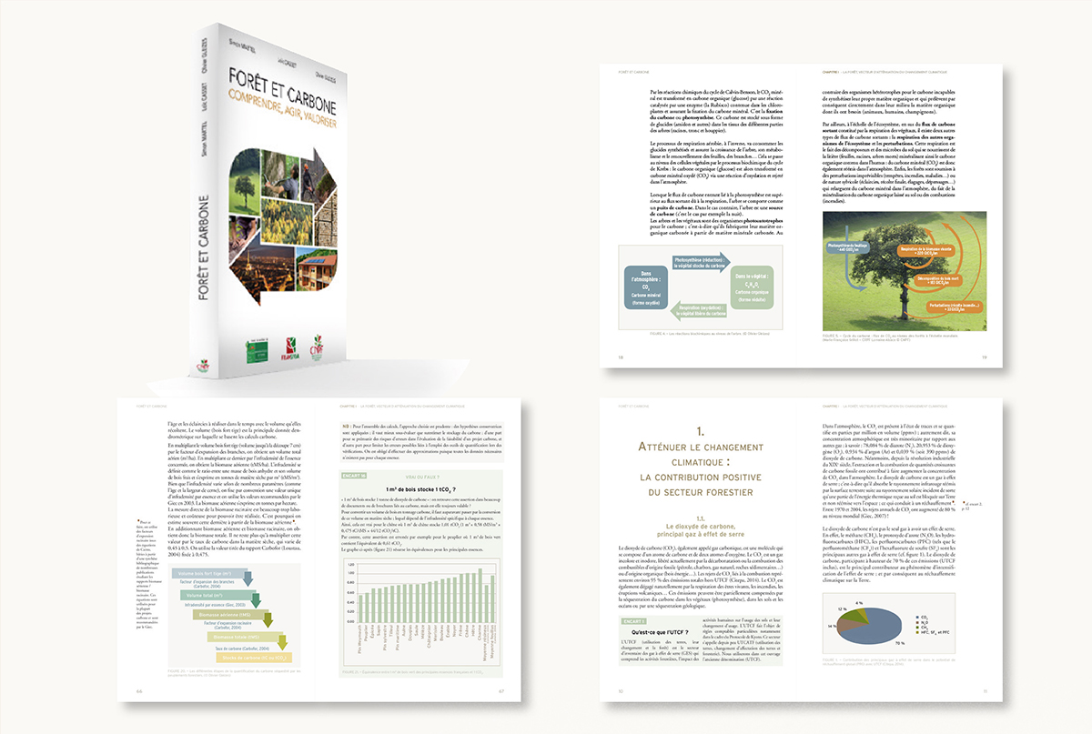 Livre Forêt et Carbone, comprendre, agir et valoriser édité par le CNPF