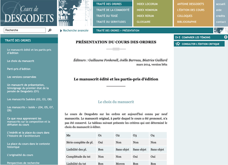 Webdesign du site web Antoine Desgodets-ecran3