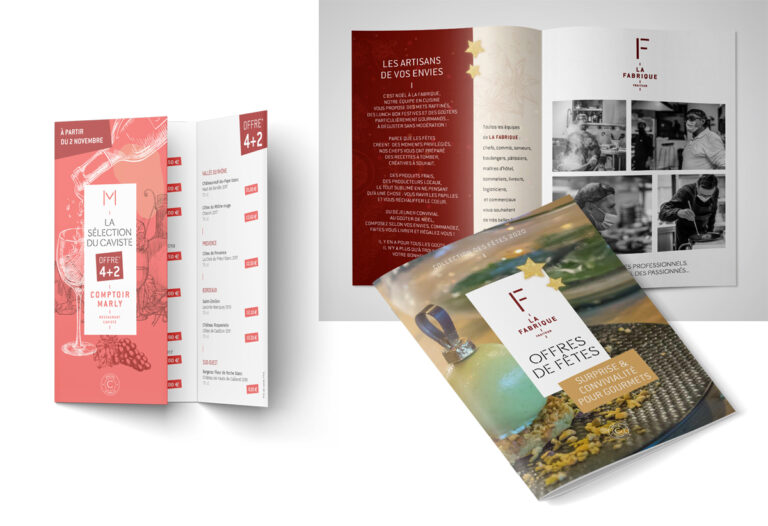 Dépliant, brochure et cartes de vœux pour le Groupe La Citadelle
