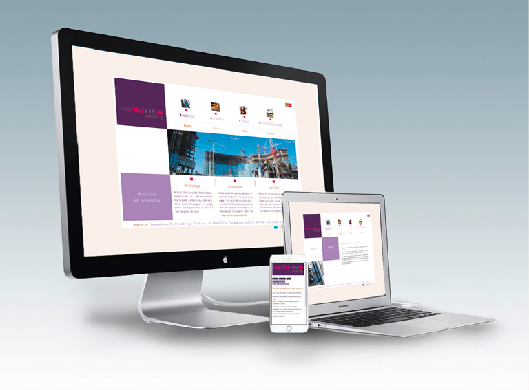 Web Design du site maribe Host Consulting