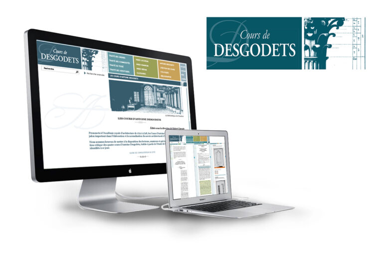 Identité visuelle et charte graphique du site web Antoine Desgodets